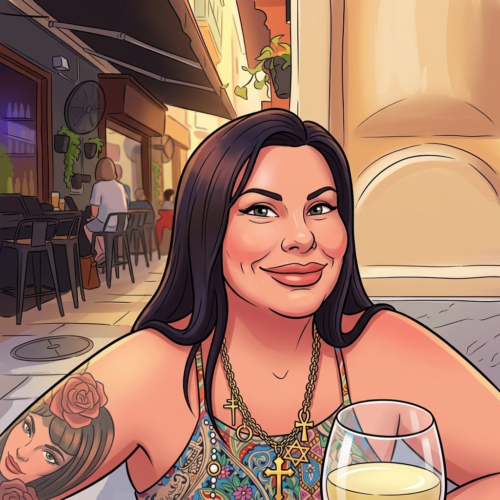 Caricature of Lorraine